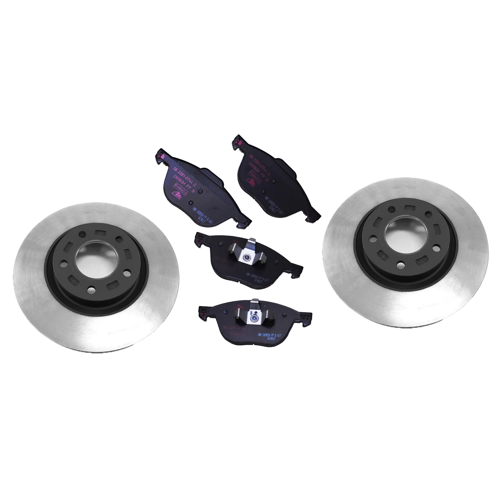 Brake Package, Front: Pads, Rotors & Attachment Kit | Mazda CX-9 (2016-2023)