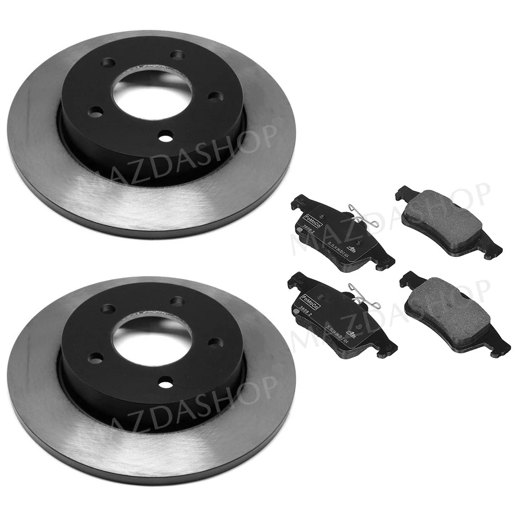 Brake Package, Rear: Pads, Rotors | Mazda3 Sedan, Hatchback & Mazdaspeed3 (2004-2009)