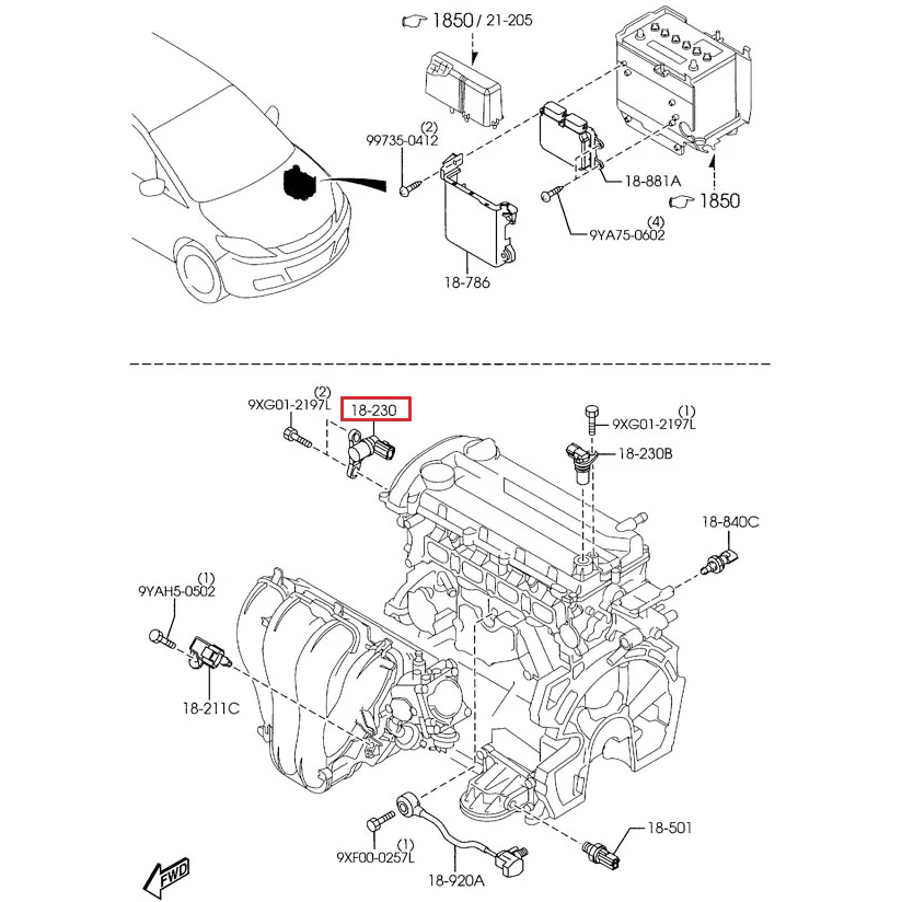 Crankshaft Position Sensor | Mazda MX-5 (2006-2013) - Image 4