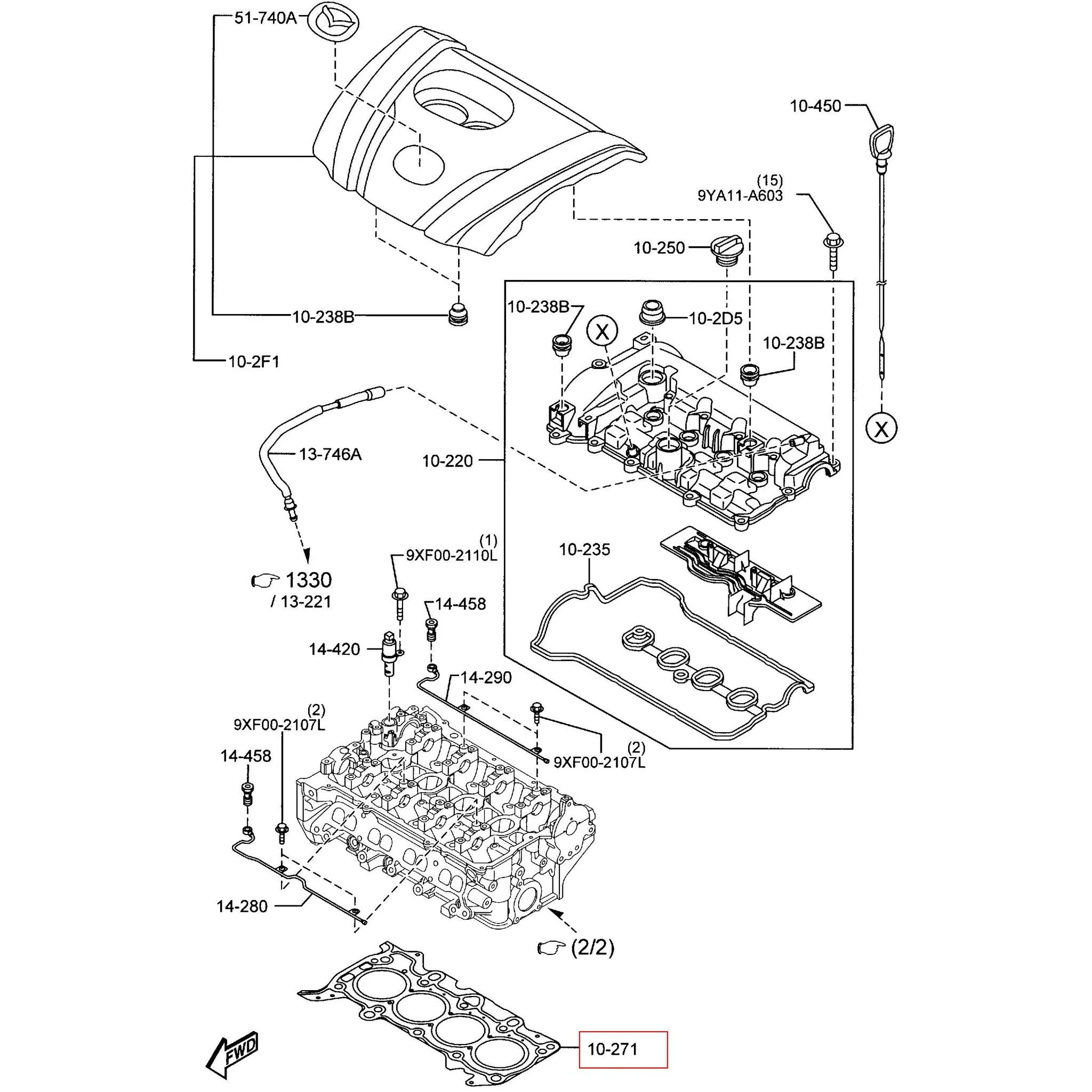 Gasket - Engine Cylinder Head Gasket | Mazda CX-5 (2013-2017) - Image 2