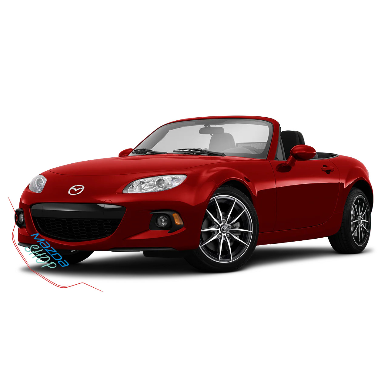 Mazda M010 Alloy Rims (Gloss Black with Machined Face) — 17" | Full Set of Four [BLEMISHED] - Image 3