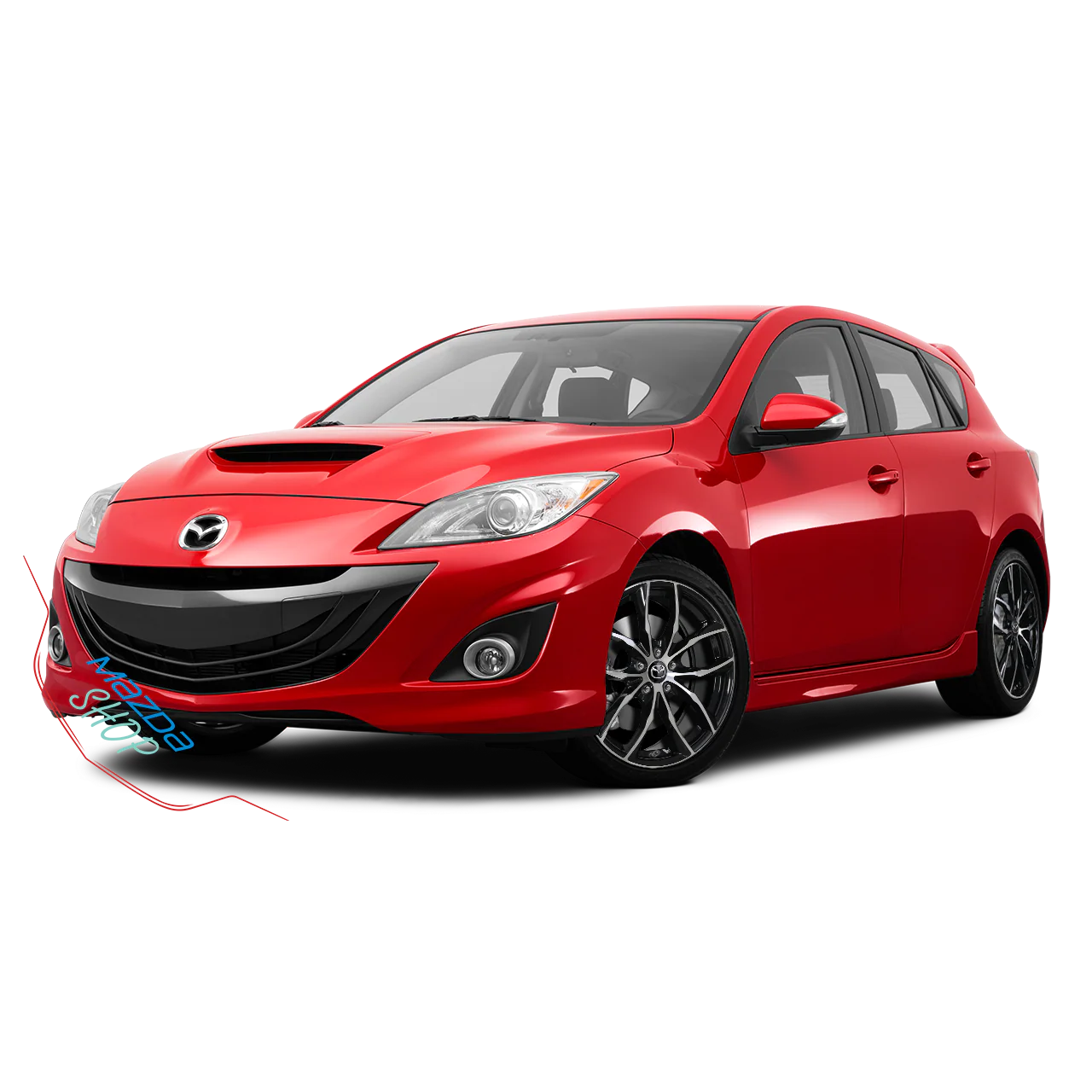 Mazda M011 Alloy Wheel (Gloss Black & Machined Face) — 16", 17", 18", 19" | Full Set of Four [BLEMISHED] - Image 7