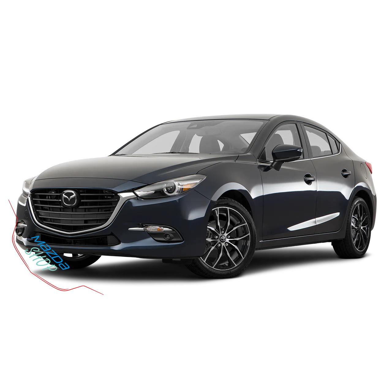 Mazda M011 Alloy Wheel (Gloss Black & Machined Face) — 16", 17", 18", 19" | Full Set of Four [BLEMISHED] - Image 8