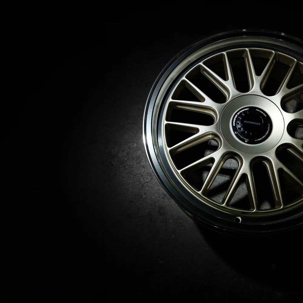 Superspeed FlowForm RF01 NEO Alloy Wheel (Machined Lip Gold) — 18", 19" - Image 9