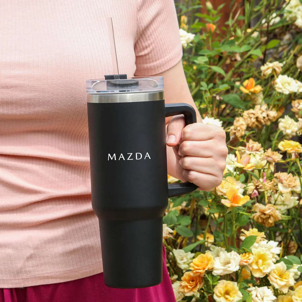 Tumbler — 40 oz. Peak Biggie (Black) | Mazda × Glacier - Image 8
