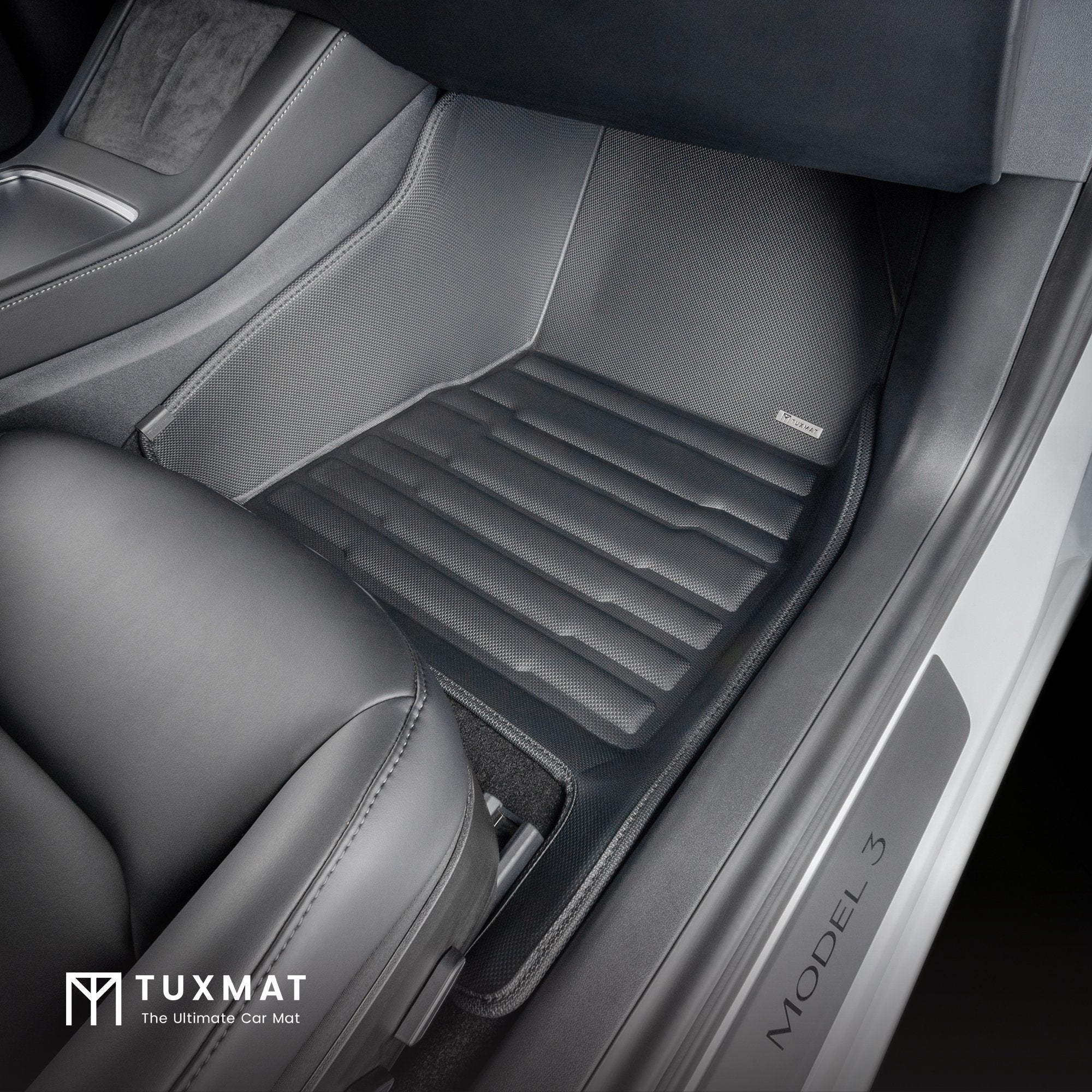 TuxMat Floor Mats (Front & Rear) | Tesla Model Y [5-Seater] (2020-2024) - Image 3