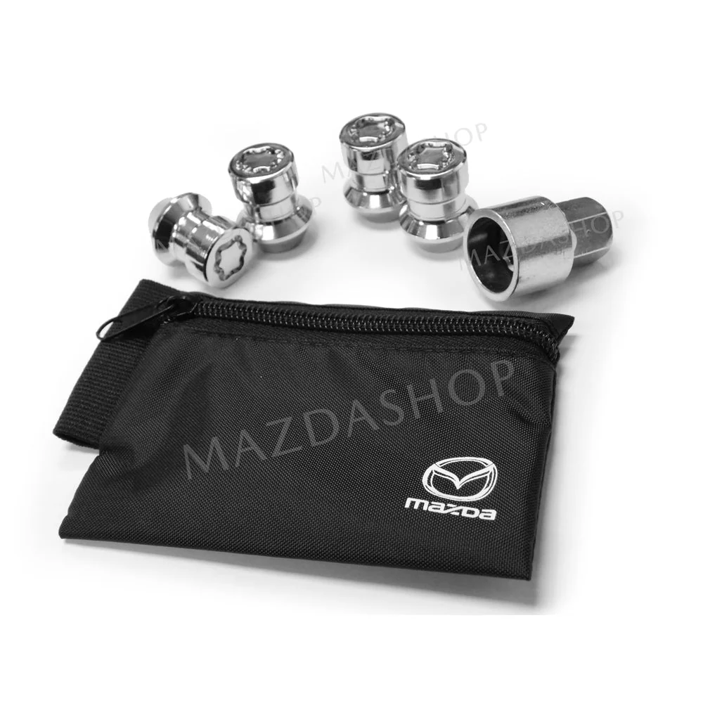 Wheel Lock Set in Chrome (17mm) | Mazda